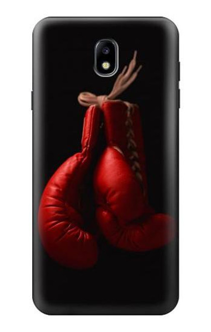 W1253 Gant de boxe Etui Coque Housse et Flip Housse Cuir pour Samsung Galaxy J7 (2018), J7 Aero, J7 Top, J7 Aura, J7 Crown, J7 Refine, J7 Eon, J7 V 2nd Gen, J7 Star