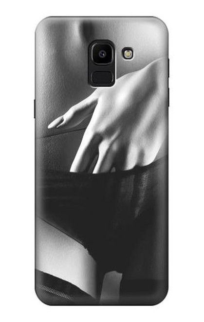 W0547 sexy Homme Etui Coque Housse et Flip Housse Cuir pour Samsung Galaxy J6 (2018)