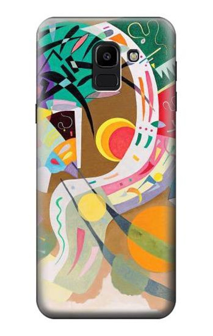 W3346 Vasily Kandinsky Guggenheim Etui Coque Housse et Flip Housse Cuir pour Samsung Galaxy J6 (2018)