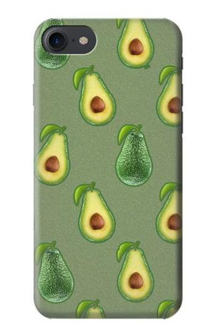 W3285 Motif d'avocat Etui Coque Housse et Flip Housse Cuir pour iPhone 7, iPhone 8, iPhone SE (2020) (2022)