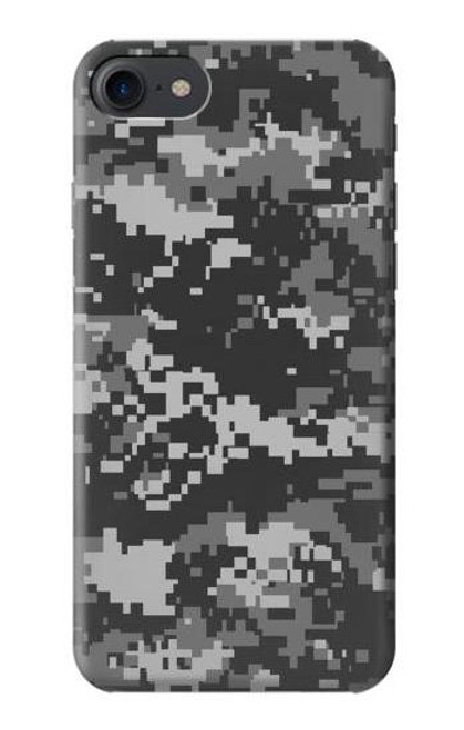 W3293 Urban Noir Camo Camouflage Etui Coque Housse et Flip Housse Cuir pour iPhone 7, iPhone 8, iPhone SE (2020) (2022)