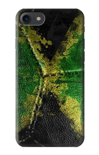 W3319 Jamaïque Drapeau graphique Football Millésime Etui Coque Housse et Flip Housse Cuir pour iPhone 7, iPhone 8, iPhone SE (2020) (2022)