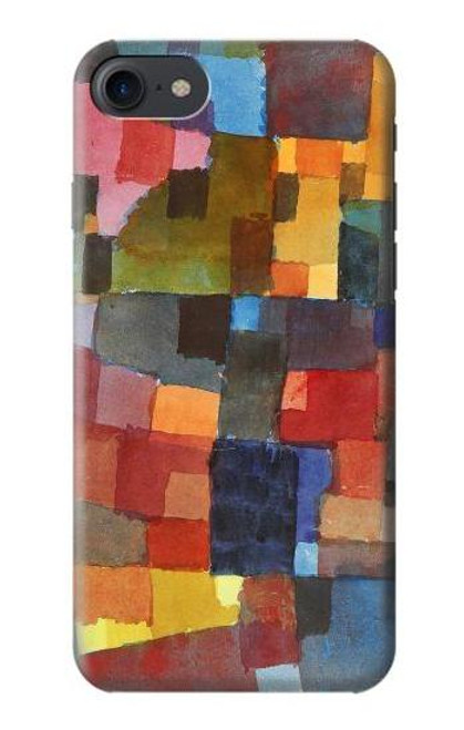 W3341 Paul Klee Raumarchitekturen Etui Coque Housse et Flip Housse Cuir pour iPhone 7, iPhone 8, iPhone SE (2020) (2022)