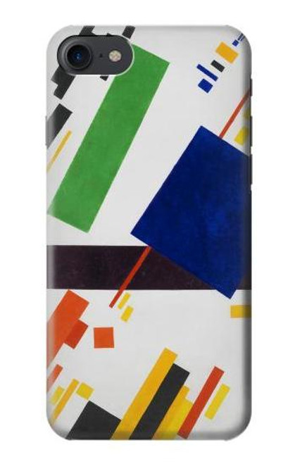 W3343 Kazimir Malevitch Composition suprématiste Etui Coque Housse et Flip Housse Cuir pour iPhone 7, iPhone 8, iPhone SE (2020) (2022)