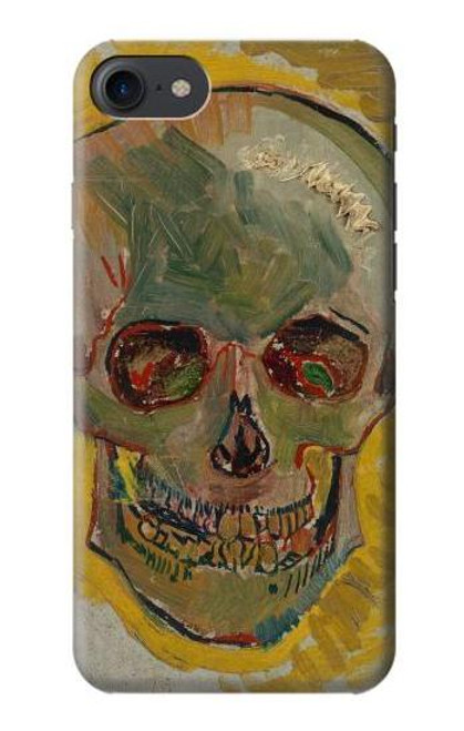 W3359 Vincent Van Gogh Crâne Etui Coque Housse et Flip Housse Cuir pour iPhone 7, iPhone 8, iPhone SE (2020) (2022)