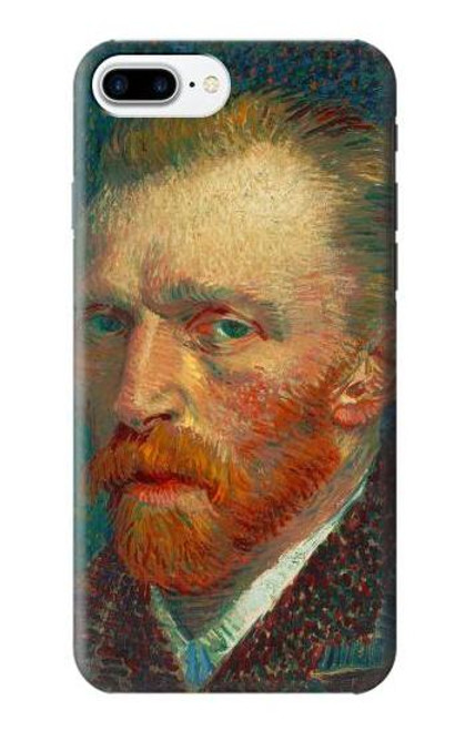 W3335 Vincent Van Gogh Autoportrait Etui Coque Housse et Flip Housse Cuir pour iPhone 7 Plus, iPhone 8 Plus