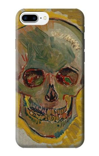 W3359 Vincent Van Gogh Crâne Etui Coque Housse et Flip Housse Cuir pour iPhone 7 Plus, iPhone 8 Plus