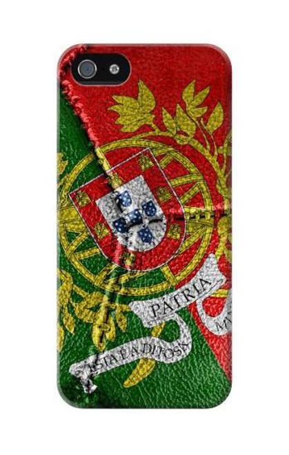 W3300 Portugal Drapeau graphique Football Millésime Etui Coque Housse et Flip Housse Cuir pour iPhone 5C