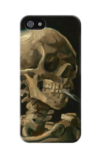 W3358 Vincent Van Gogh Skeleton cigarette Etui Coque Housse et Flip Housse Cuir pour iPhone 5C