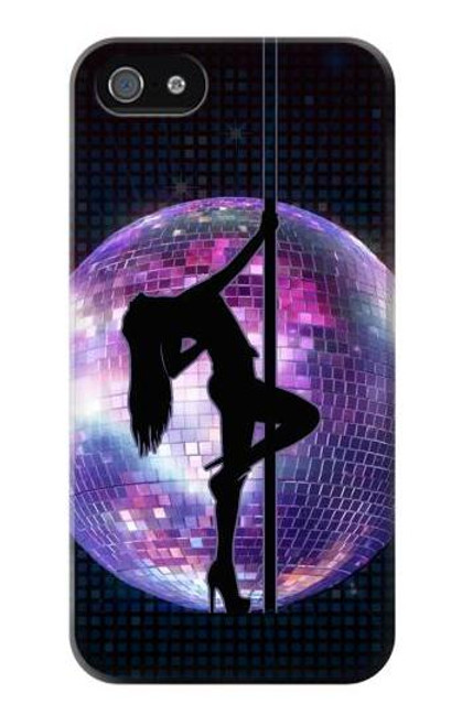 W3284 Disco Pole Fille Danse Etui Coque Housse et Flip Housse Cuir pour iPhone 4 4S