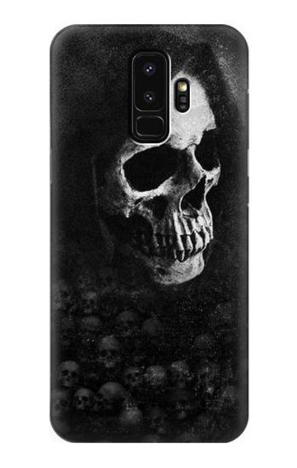 W3333 Crâne mort Faucheuse Etui Coque Housse et Flip Housse Cuir pour Samsung Galaxy S9 Plus