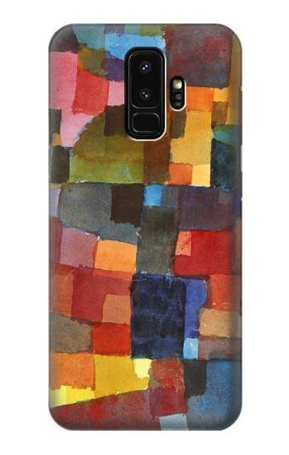 W3341 Paul Klee Raumarchitekturen Etui Coque Housse et Flip Housse Cuir pour Samsung Galaxy S9 Plus