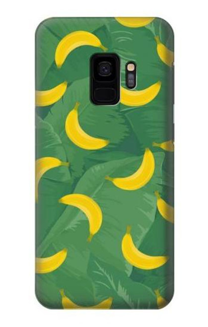 W3286 Motif banane Etui Coque Housse et Flip Housse Cuir pour Samsung Galaxy S9