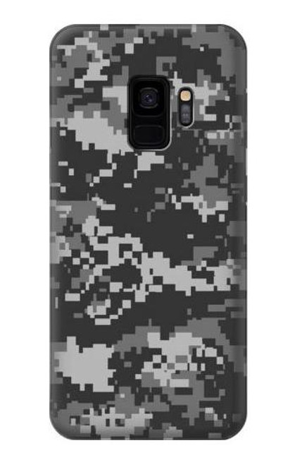 W3293 Urban Noir Camo Camouflage Etui Coque Housse et Flip Housse Cuir pour Samsung Galaxy S9