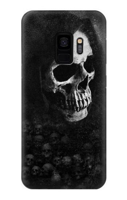 W3333 Crâne mort Faucheuse Etui Coque Housse et Flip Housse Cuir pour Samsung Galaxy S9