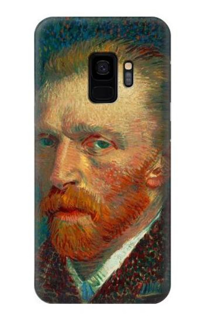 W3335 Vincent Van Gogh Autoportrait Etui Coque Housse et Flip Housse Cuir pour Samsung Galaxy S9