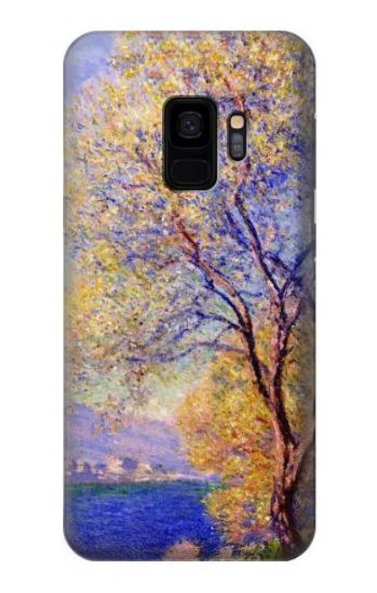 W3339 Claude Monet Antibes vue des jardins Salis Etui Coque Housse et Flip Housse Cuir pour Samsung Galaxy S9