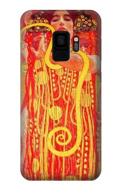 W3352 Gustav Klimt Médecine Etui Coque Housse et Flip Housse Cuir pour Samsung Galaxy S9