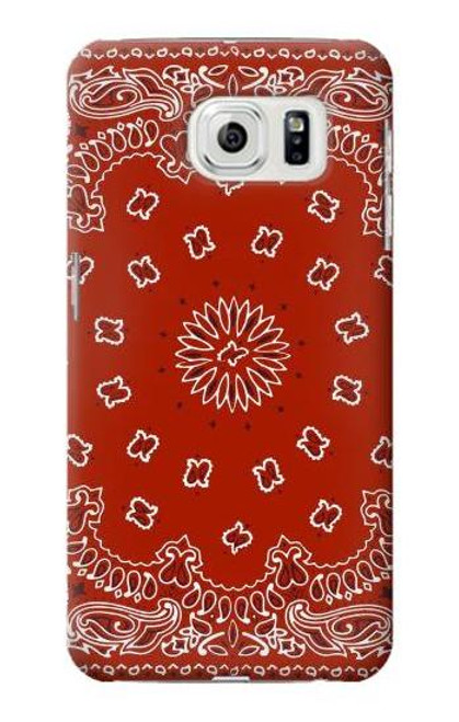 W3355 Motif Bandana Rouge Etui Coque Housse et Flip Housse Cuir pour Samsung Galaxy S7 Edge