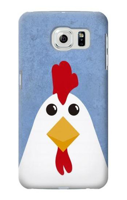 W3254 Poulet Dessin animé Etui Coque Housse et Flip Housse Cuir pour Samsung Galaxy S6