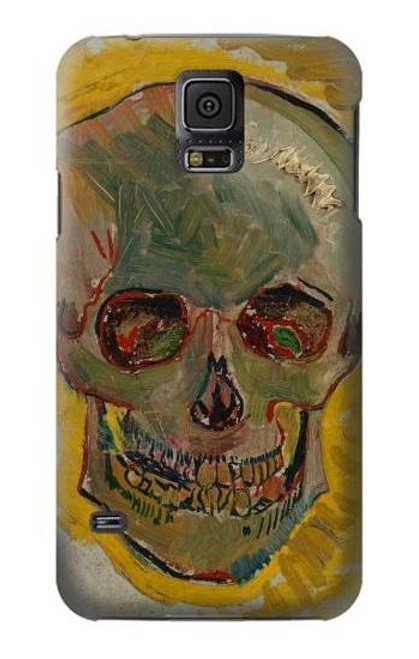 W3359 Vincent Van Gogh Crâne Etui Coque Housse et Flip Housse Cuir pour Samsung Galaxy S5