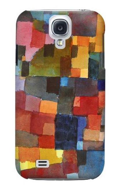 W3341 Paul Klee Raumarchitekturen Etui Coque Housse et Flip Housse Cuir pour Samsung Galaxy S4