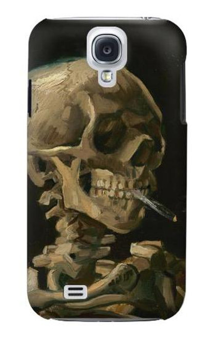 W3358 Vincent Van Gogh Skeleton cigarette Etui Coque Housse et Flip Housse Cuir pour Samsung Galaxy S4