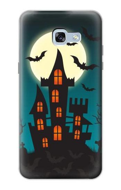 W3268 Château Halloween Festival Etui Coque Housse et Flip Housse Cuir pour Samsung Galaxy A5 (2017)