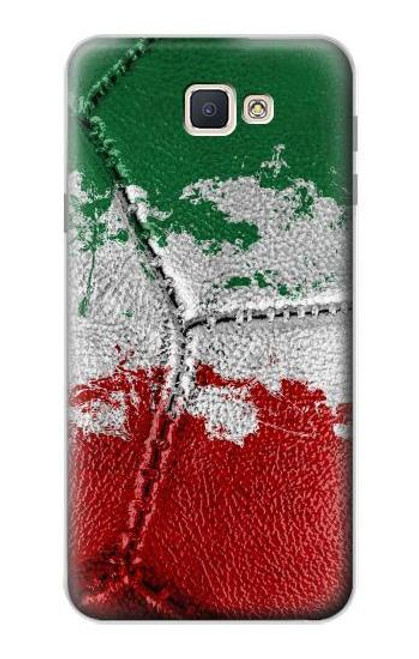 W3318 Italie Drapeau graphique Football Millésime Etui Coque Housse et Flip Housse Cuir pour Samsung Galaxy J7 Prime (SM-G610F)