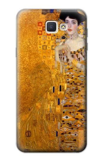 W3332 Gustav Klimt Adele Bloch Bauer Etui Coque Housse et Flip Housse Cuir pour Samsung Galaxy J7 Prime (SM-G610F)