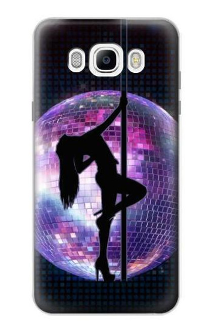 W3284 Disco Pole Fille Danse Etui Coque Housse et Flip Housse Cuir pour Samsung Galaxy J7 (2016)