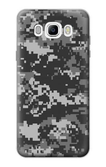 W3293 Urban Noir Camo Camouflage Etui Coque Housse et Flip Housse Cuir pour Samsung Galaxy J7 (2016)