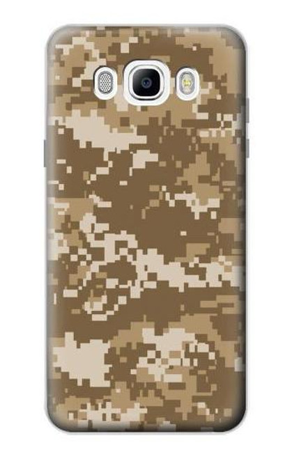 W3294 Armée Tan Coyote Camo Désert Camouflage Etui Coque Housse et Flip Housse Cuir pour Samsung Galaxy J7 (2016)