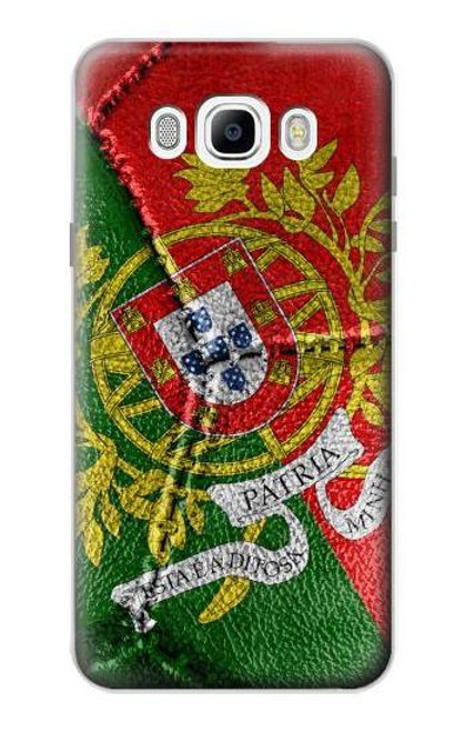 W3300 Portugal Drapeau graphique Football Millésime Etui Coque Housse et Flip Housse Cuir pour Samsung Galaxy J7 (2016)