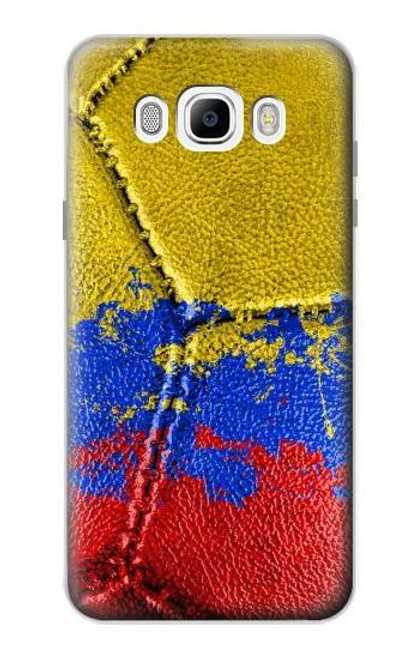 W3306 Colombie Drapeau de football graphique Millésime Etui Coque Housse et Flip Housse Cuir pour Samsung Galaxy J7 (2016)