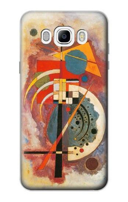 W3337 Wassily Kandinsky Hommage a Grohmann Etui Coque Housse et Flip Housse Cuir pour Samsung Galaxy J7 (2016)