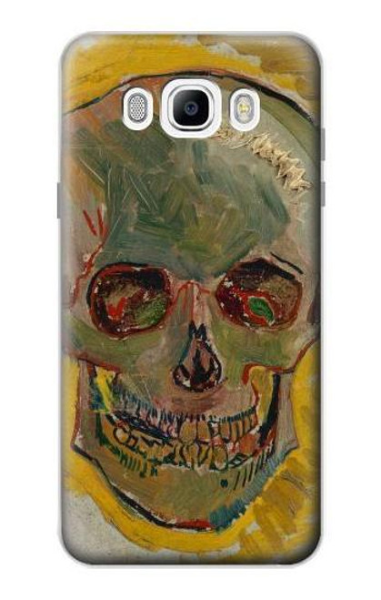 W3359 Vincent Van Gogh Crâne Etui Coque Housse et Flip Housse Cuir pour Samsung Galaxy J7 (2016)