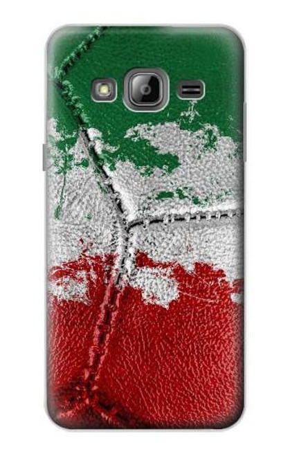 W3318 Italie Drapeau graphique Football Millésime Etui Coque Housse et Flip Housse Cuir pour Samsung Galaxy J3 (2016)