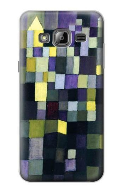 W3340 Architecture Paul Klee Etui Coque Housse et Flip Housse Cuir pour Samsung Galaxy J3 (2016)