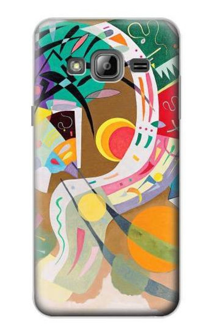 W3346 Vasily Kandinsky Guggenheim Etui Coque Housse et Flip Housse Cuir pour Samsung Galaxy J3 (2016)