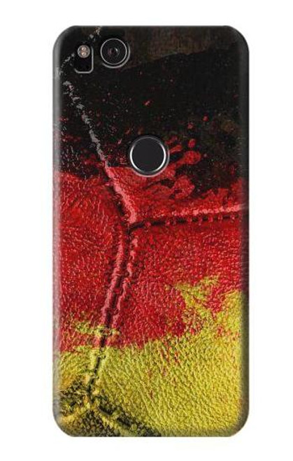 W3303 Allemagne Drapeau graphique Football Millésime Etui Coque Housse et Flip Housse Cuir pour Google Pixel 2