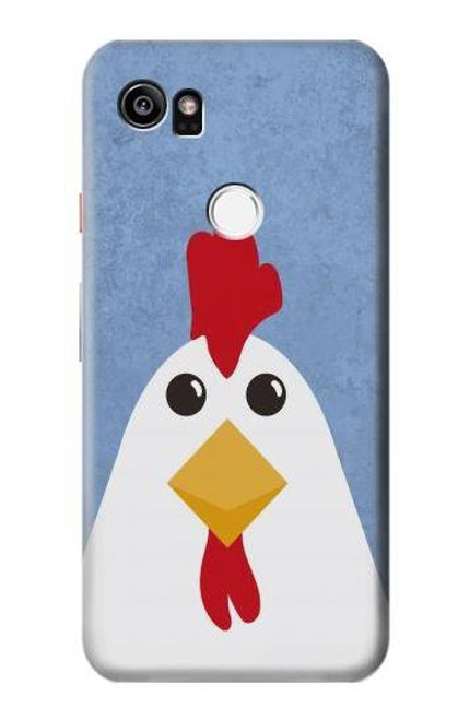 W3254 Poulet Dessin animé Etui Coque Housse et Flip Housse Cuir pour Google Pixel 2 XL