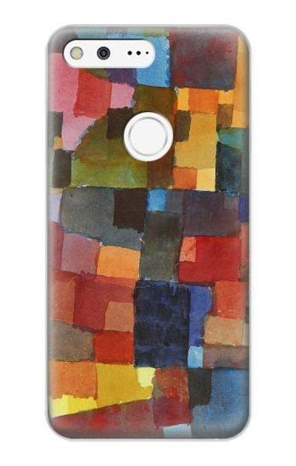 W3341 Paul Klee Raumarchitekturen Etui Coque Housse et Flip Housse Cuir pour Google Pixel XL