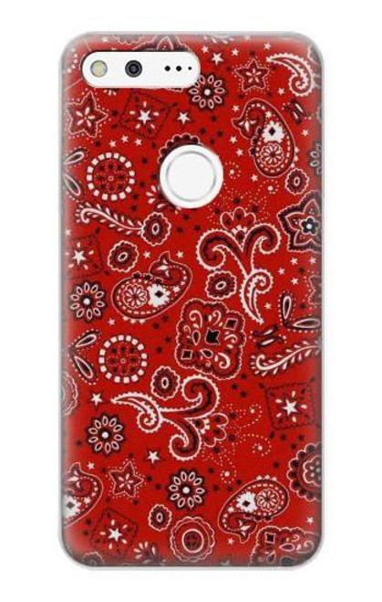 W3354 Rouge classique Bandana Etui Coque Housse et Flip Housse Cuir pour Google Pixel XL