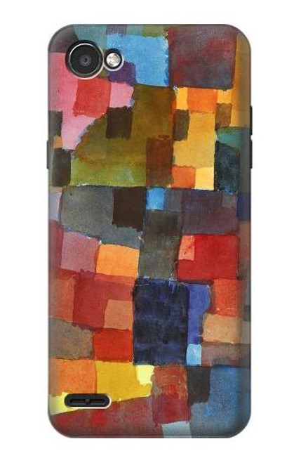 W3341 Paul Klee Raumarchitekturen Etui Coque Housse et Flip Housse Cuir pour LG Q6