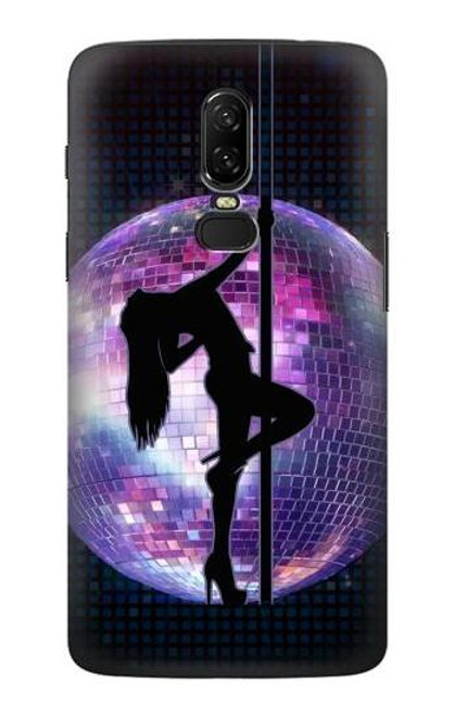 W3284 Disco Pole Fille Danse Etui Coque Housse et Flip Housse Cuir pour OnePlus 6