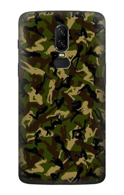 W3356 Camo camouflage de fille Etui Coque Housse et Flip Housse Cuir pour OnePlus 6