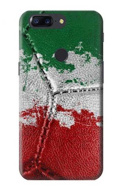 W3318 Italie Drapeau graphique Football Millésime Etui Coque Housse et Flip Housse Cuir pour OnePlus 5T