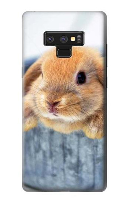 W0242 Lapin mignon Etui Coque Housse et Flip Housse Cuir pour Note 9 Samsung Galaxy Note9