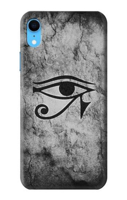 W3108 Égyptien ancien Soleil d'Horus Oeil Etui Coque Housse et Flip Housse Cuir pour iPhone XR